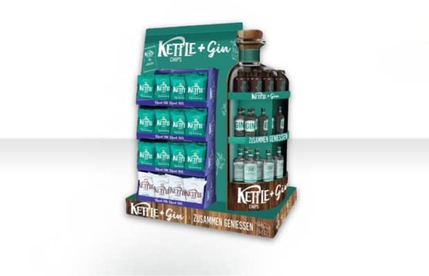 Kettle Chips + Gin Display - Zusammen genießen