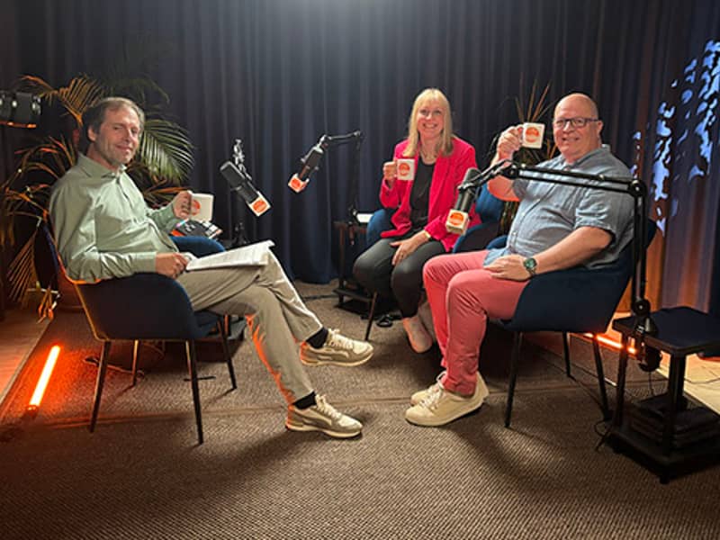 3 personer i lydstudie