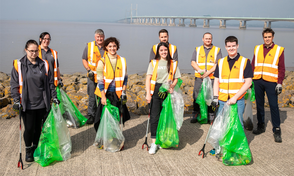 Our employees volunteering for World Cleanup Day.