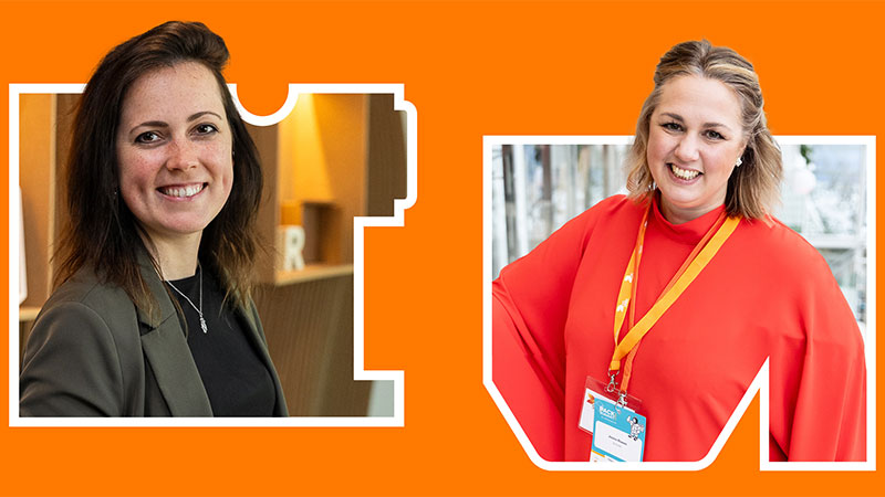 Lydia Butler ja Jessica Eliason kuvassa vasemmalla ja oikealla