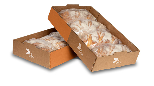 bølgepap bakker med brød i