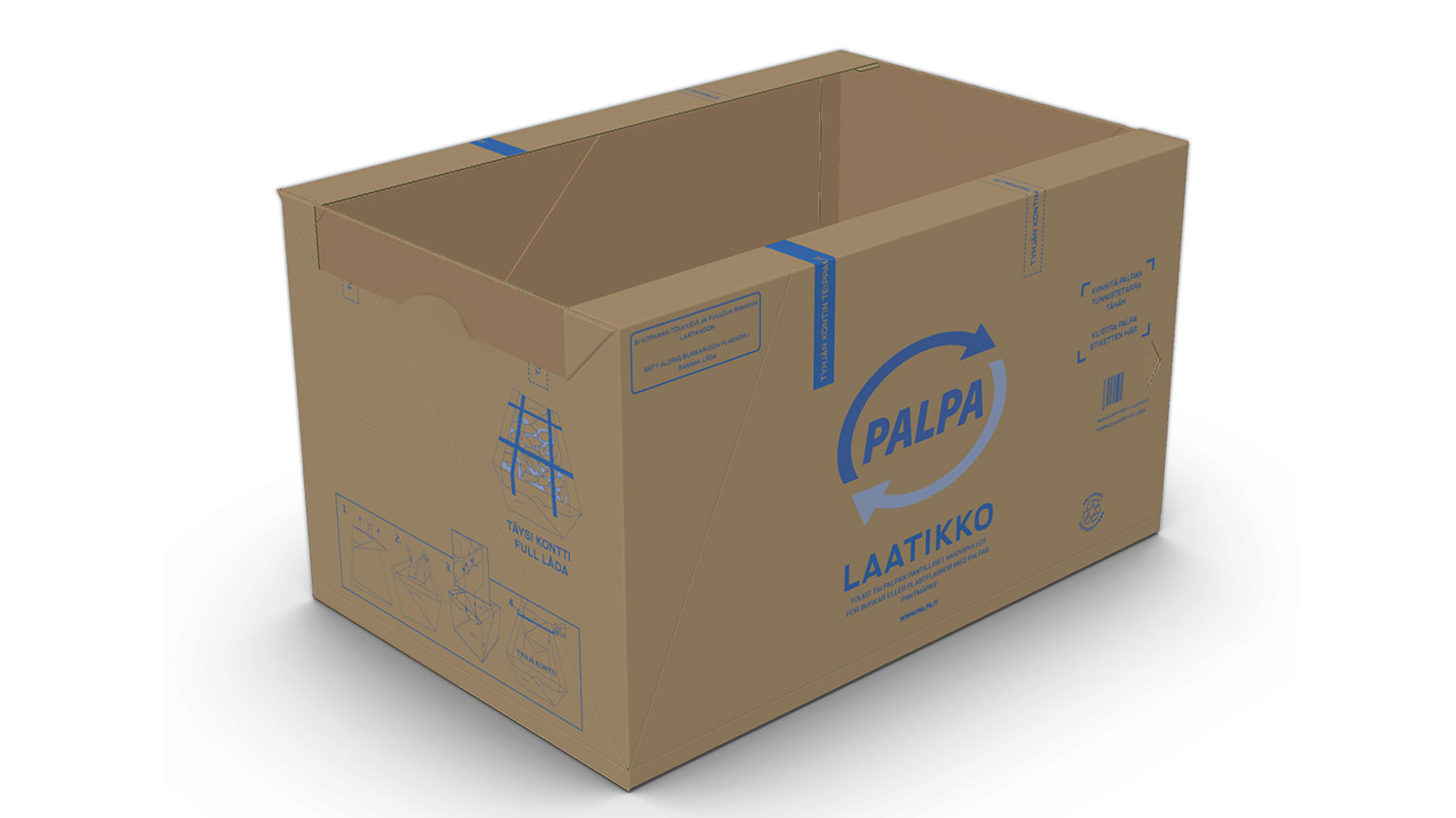 Palpa Twist on kierrätyskontti tyhjille juomapakkauksille.