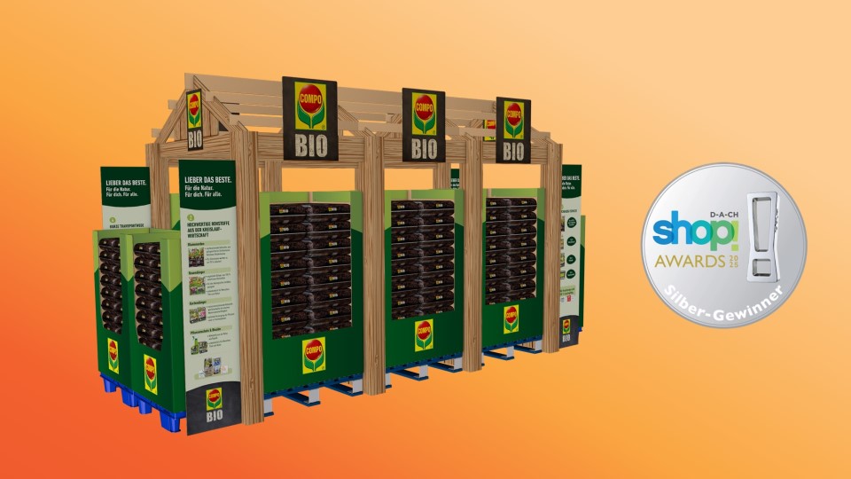 COMPO BIO Pop Up-Store Display