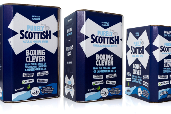 Three boxes of well water