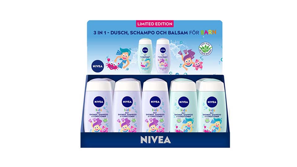 Hylde og borddisplay Nivea