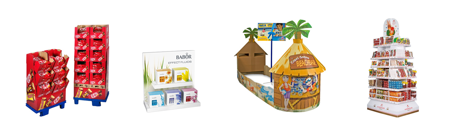 POS & POP Corruagted diplays for promoting products