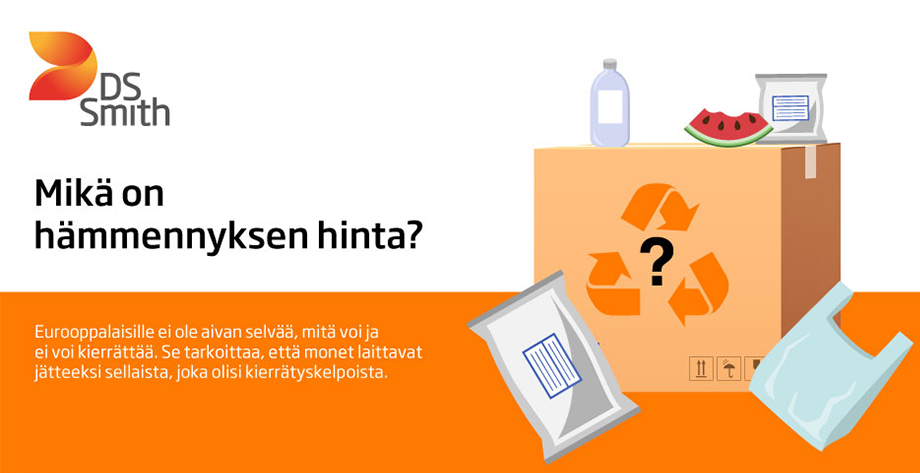 Pakkausten kierrättämisestä syntyvää sekaannusta voidaan vähentää.