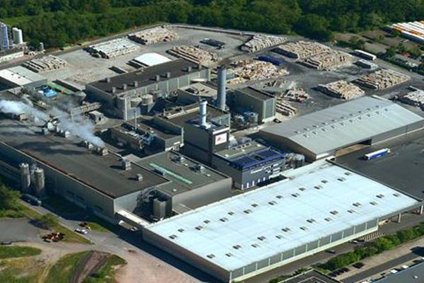 DS Smith Werk Aschaffenburg aus der Vogelperspektive.