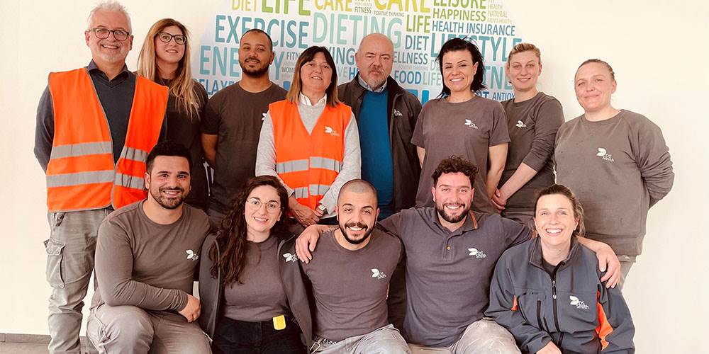 Employees of the Castelfranco Emilia site