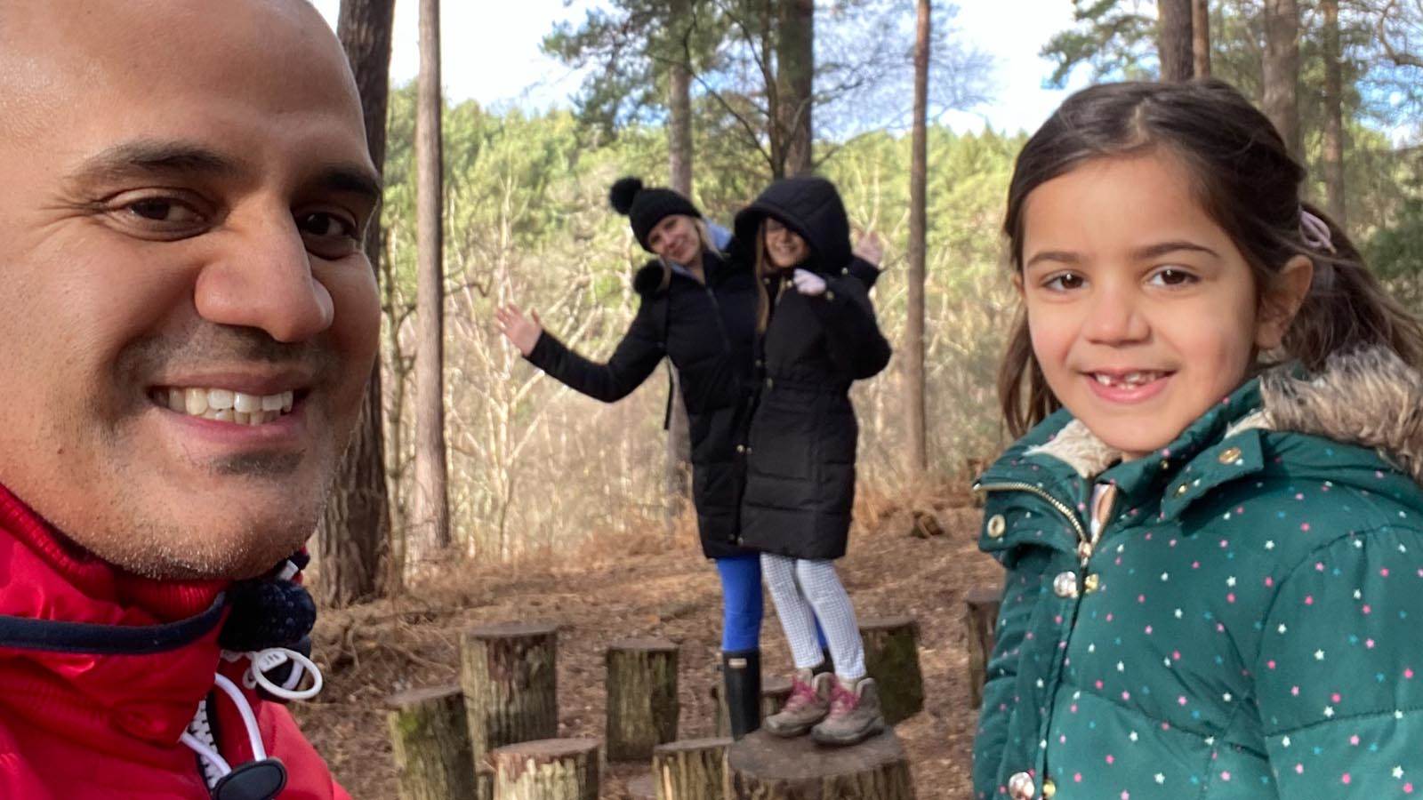 Asif's family hiking trip