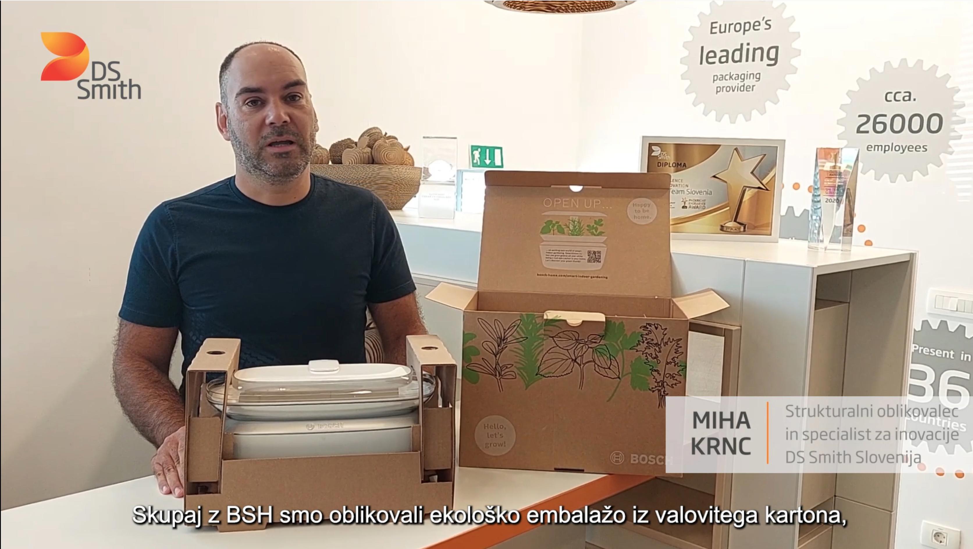 Trajnostna omnichannel embalaža za gospodinjske aparate Bosch SmartGrow