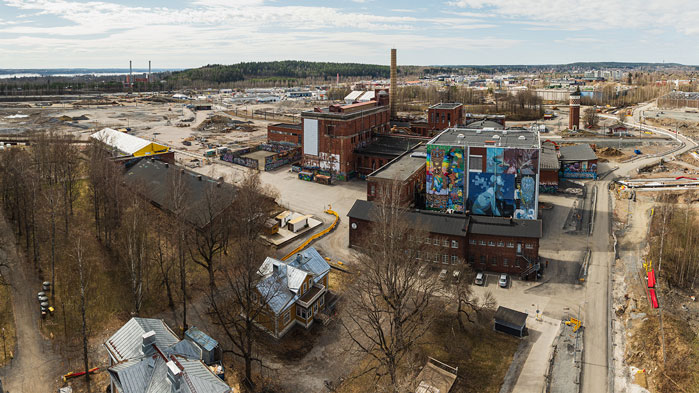 Hiedanranta ilmakuva kuvaaja Pasi Tiitola