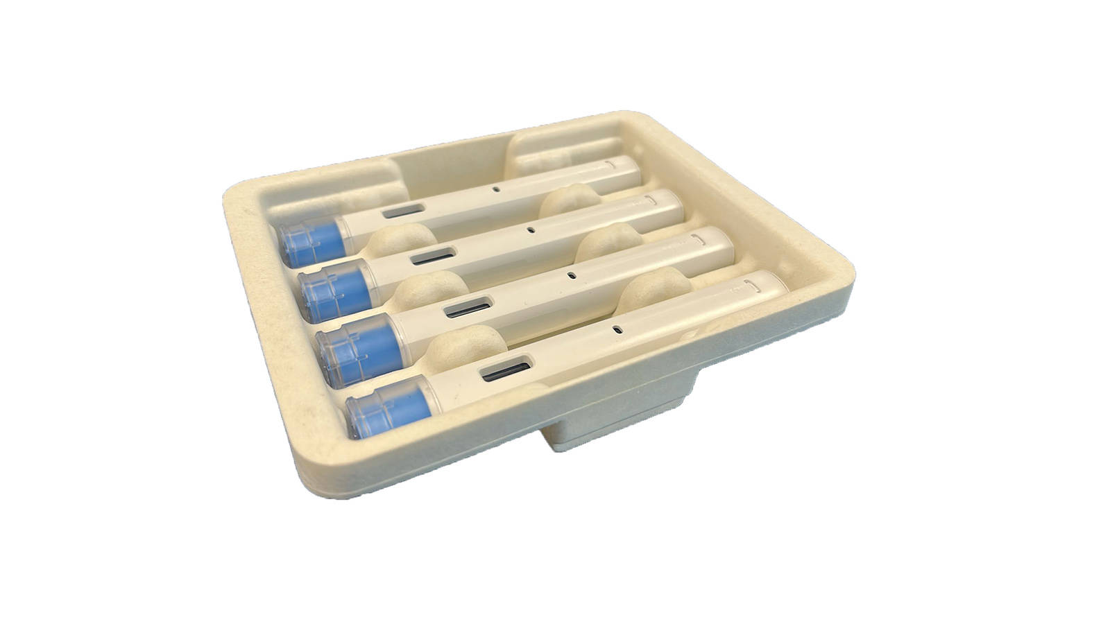 paperfoam med 4 injektionssprøjter i