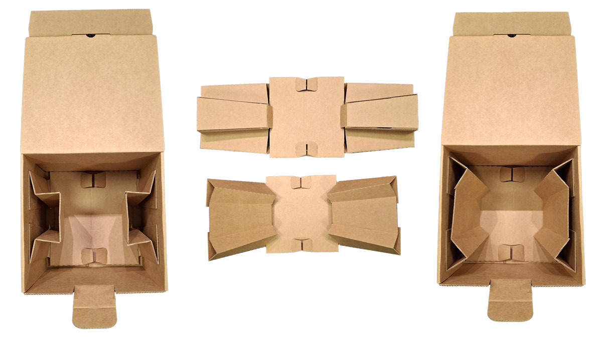 Svensk prisbelönt DS Smith One-Fold Insert-förpackningslösning.