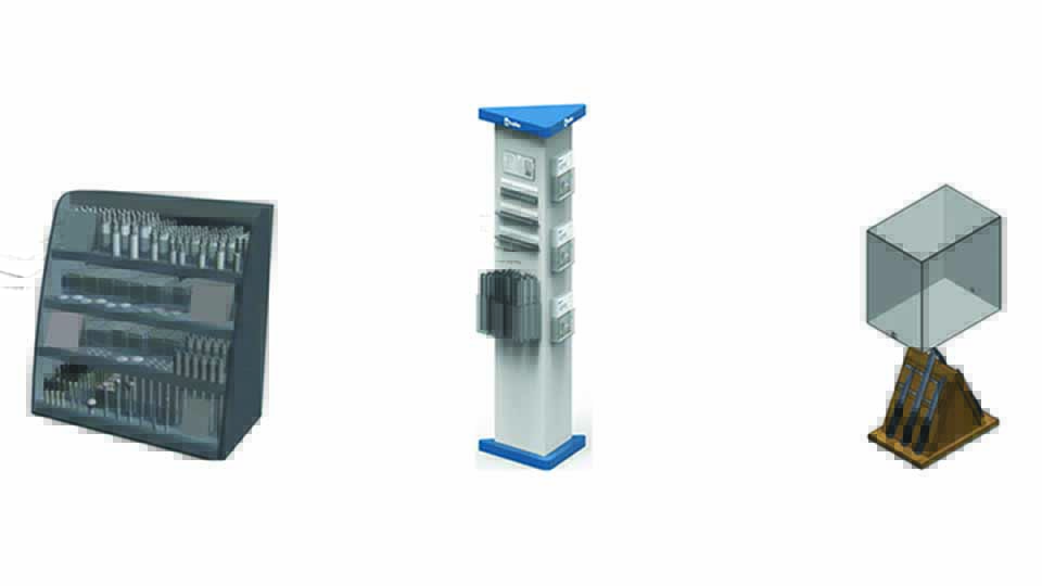 Plastdisplay forslag til løsninger