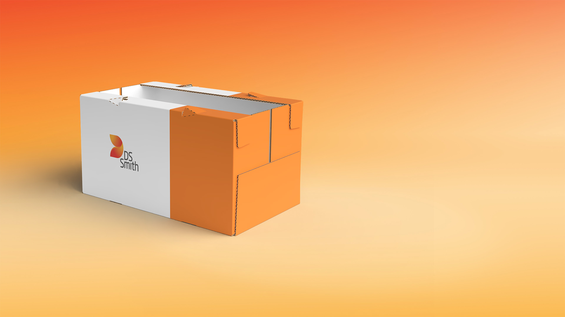 centraliser emballage på orange baggrund