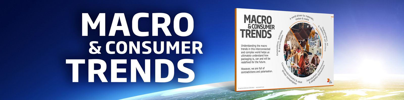 maapallo ja raportti makro- ja kuluttajatrendeistä