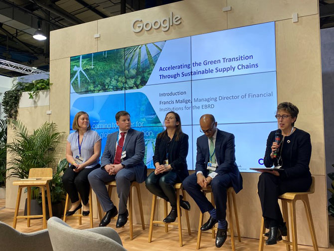 Lauren Hankinson, our Government and Community Affairs Senior Manager, discusses sustainable supply chains on a panel at COP26.