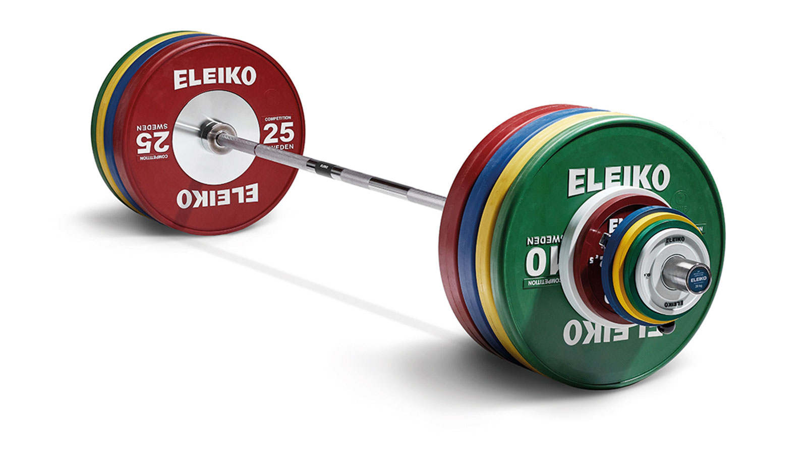 Eleiko professionele barbell met halterschijven