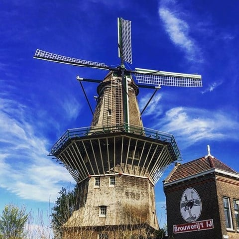 Het badhuis, met molen De Gooyer groeit uit tot een geliefde ontmoetingsplek voor Amsterdammers en bovenal tot een bierbrouwerij met steeds meer verschillende bieren.