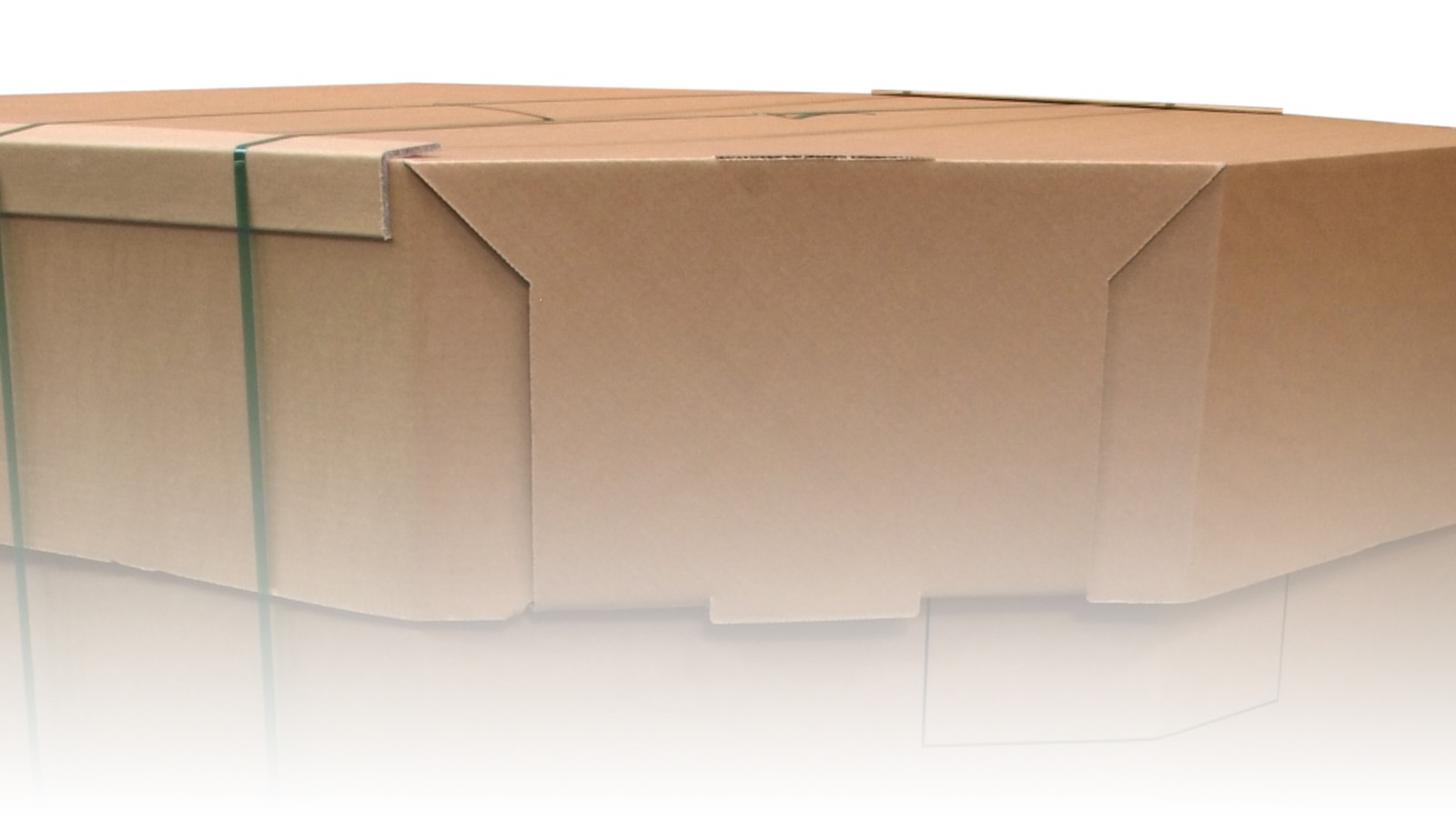 Deckel eines Oktabiners aus Wellpappe.