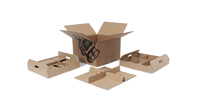 Transportverpakking met buffers en inserts