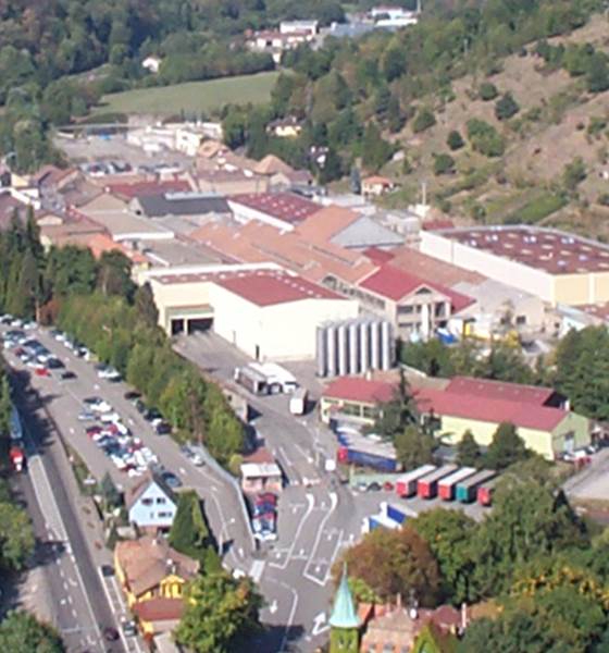 Kaysersberg aerial view