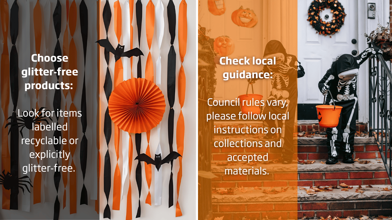 Halloween crafts with tips as text overlaying