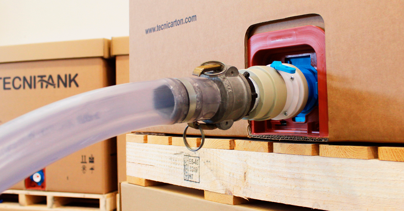 Contenedor de cartón para líquidos